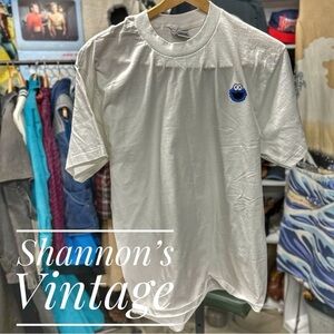 Oneida X KAWS VNTG made in USA sz XL blank tee w/ KAWS Cookie Monster patch A24